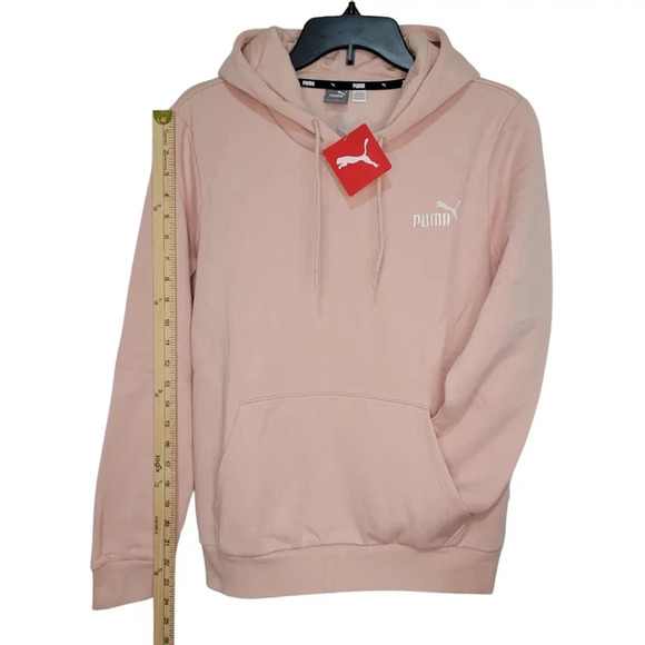 NWT PUMA Woman's Essentials Hoodie Soft Pink Pullover Size Large - Picture 2 of 10